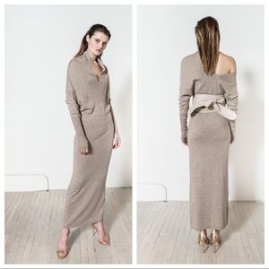 NWT Nicholas K Reversible Long Sweater Dress in Earth Z221-1